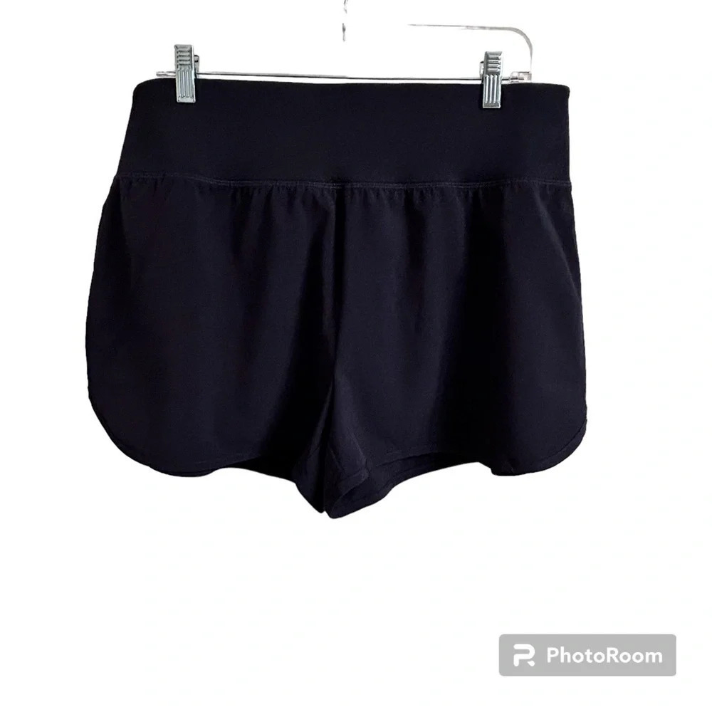 Talbots T By Talbots Active Stretch Woven Shorts Women’s Large In Indigo Blue